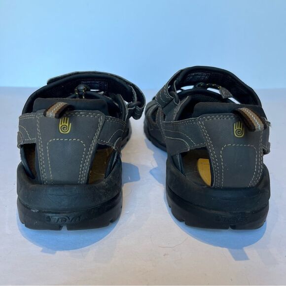 Teva Men's Brown/Gray Sandals Shoc Pad Size 9 - Picture 5 of 9